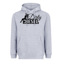 Heather Grey Dirty Diesel Sexy Heavyweight Hoodie - linhVisuals