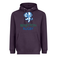 Plum benetton rugby in italy Heavyweight Hoodie - linhVisuals