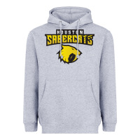 Heather Grey houston sabercats rugby Heavyweight Hoodie - linhVisuals