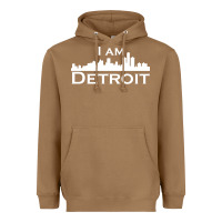 Toasted Coconut I Am Detroit Heavyweight Hoodie - linhVisuals