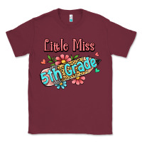 Burgundy little miss fifth grade Classic Tee - Jasminsmagicworld