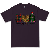 Plum peace love christmas Premium Tee - RanaPortraitStore