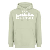 Matcha I Am Detroit Heavyweight Hoodie - linhVisuals