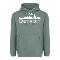Sage I Am Detroit Heavyweight Hoodie - linhVisuals