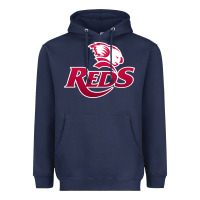 Navy queensland reds rugby Heavyweight Hoodie - linhVisuals