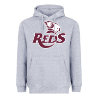 Heather Grey reds rugby australia Heavyweight Hoodie - linhVisuals