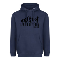 Navy soccer evolution Heavyweight Hoodie - linhVisuals