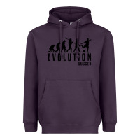 Plum soccer evolution Heavyweight Hoodie - linhVisuals