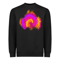 Black tie dye glitter patch Heavyweight Sweatshirt - AdoDesignShop
