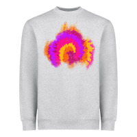 Heather Grey tie dye glitter patch Heavyweight Sweatshirt - AdoDesignShop
