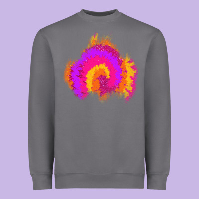 Tie Dye Glitter Patch Heavyweight Sweatshirt Designed By Adodesignshop