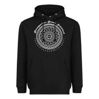 Black BBS Wheel Heavyweight Hoodie - linhVisuals