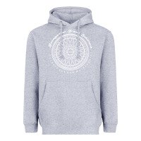 Heather Grey BBS Wheel Heavyweight Hoodie - linhVisuals