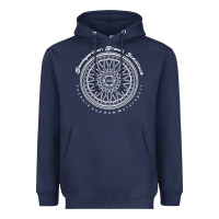 Navy BBS Wheel Heavyweight Hoodie - linhVisuals