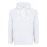 White Ice Nine Kills Heavyweight Hoodie - linhVisuals