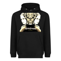 Black felt montain goldfrapp Heavyweight Hoodie - linhVisuals