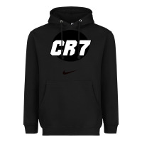 Black Cristiano CR7 Heavyweight Hoodie - linhVisuals