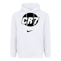 White Cristiano CR7 Heavyweight Hoodie - linhVisuals