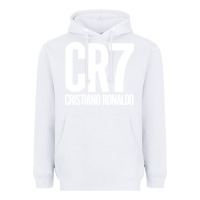 White Cristiano CR7 Heavyweight Hoodie - linhVisuals