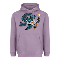 Lavender the barracuda san jose Heavyweight Hoodie - linhVisuals