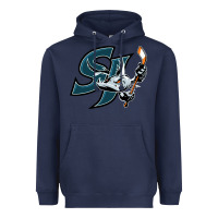 Navy the barracuda san jose Heavyweight Hoodie - linhVisuals