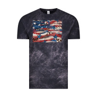 Cloud Black Leopard glitter American flag Vintage Tee - FaDigitalArtStudio