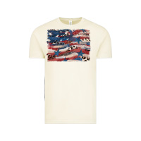Vintage Arctic Leopard glitter American flag Vintage Tee - FaDigitalArtStudio
