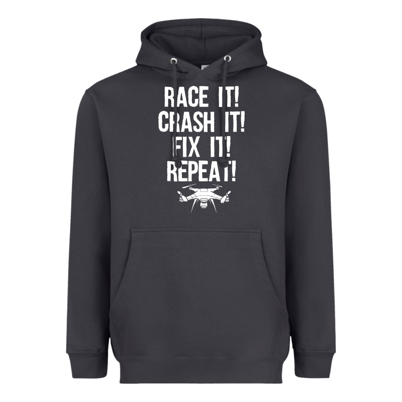Funny Drone Racing Design Men Women Drone Pilot Rc Racers Heavyweight Hoodie by linhVisuals | Teevron