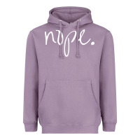 Lavender funny nope Heavyweight Hoodie - linhVisuals