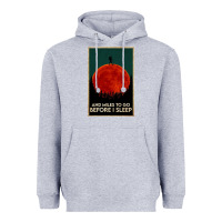 Heather Grey hiking and miles to go before i sleep Heavyweight Hoodie - linhVisuals
