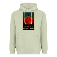 Matcha hiking and miles to go before i sleep Heavyweight Hoodie - linhVisuals