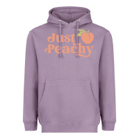 Lavender just peachy retro 70s georgia peaches summer fruit Heavyweight Hoodie - linhVisuals