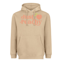 Mushroom just peachy retro 70s georgia peaches summer fruit Heavyweight Hoodie - linhVisuals