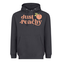 Smoke just peachy retro 70s georgia peaches summer fruit Heavyweight Hoodie - linhVisuals