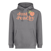 Storm just peachy retro 70s georgia peaches summer fruit Heavyweight Hoodie - linhVisuals
