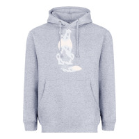 Heather Grey australian shepherd Heavyweight Hoodie - linhVisuals
