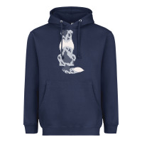 Navy australian shepherd Heavyweight Hoodie - linhVisuals