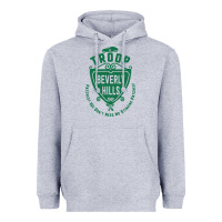 Heather Grey troop beverly hills single color Heavyweight Hoodie - linhVisuals