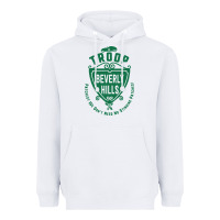 White troop beverly hills single color Heavyweight Hoodie - linhVisuals