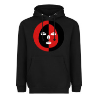 Black eleggua 2 colors face Heavyweight Hoodie - linhVisuals
