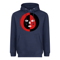 Navy eleggua 2 colors face Heavyweight Hoodie - linhVisuals