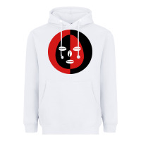 White eleggua 2 colors face Heavyweight Hoodie - linhVisuals