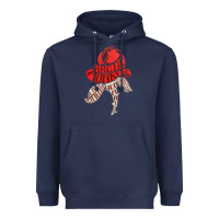 Navy #arcticmonkey Heavyweight Hoodie - linhVisuals