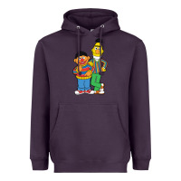 Plum bert and ernie Heavyweight Hoodie - linhVisuals