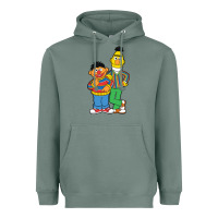 Sage bert and ernie Heavyweight Hoodie - linhVisuals