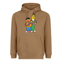 Toasted Coconut bert and ernie Heavyweight Hoodie - linhVisuals