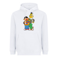 White bert and ernie Heavyweight Hoodie - linhVisuals