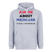 Heather Grey ask me about medicare final expense Heavyweight Hoodie - linhVisuals