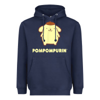 Navy pompompurin character front and back t shirt Heavyweight Hoodie - linhVisuals