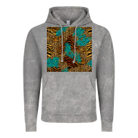 Cloud Rock tiger leopard turquoise glitter seamless pattern Vintage Hoodie - BundleAndBundleShop